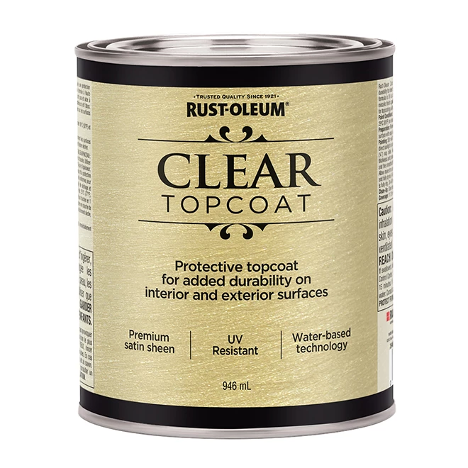 Water-Based Metallic Paint - 946 mL - Clear Satin