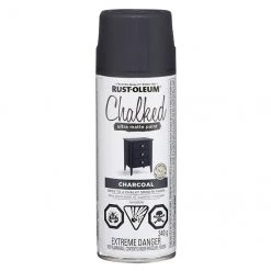 Rust-Oleum Aerosol Chalked Paint - 340 g - Ultra Matte - Charcoal