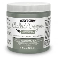 Rust-Oleum Ultra Matte Chalked Paint - 236 mL - Country Grey
