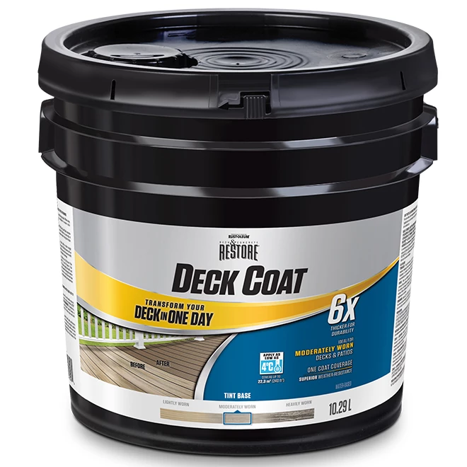 Rust-Oleum Tint Base - Deck Resurfacer 6X - 10.29 L 3 Rust-Oleum Tint Base - Deck Resurfacer 6X - 10.29 L
