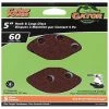 Gator 8-Hole Hook and Loop Discs - Aluminum Oxide - 60-Grit - 5-in dia - 5-Pack -Rust Oleum Store 77375285 L