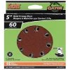 Gator Sanding Discs - Fibre - 60 Grit - 8-Hole - 15-Pack -Rust Oleum Store 77375307 L