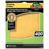 Gator AlumiNext Premium Finishing Sandpaper - 9-in W x 11-in L - 400 Grit - Aluminum Oxide Abrasive - 3 Per Pack -Rust Oleum Store 77375409 L