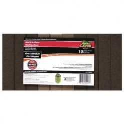Gator Sanding Sponges - Aluminum Oxide - Fine and Medium Grit - Black - 10-Pack
