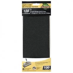 Gator Drywall Sandpaper - 4.5-in x 10.5-in - 100 Grit - Black - 6-Pack