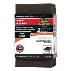Gator Commercial Angled Sanding Sponge - 120-Grit - 1-in L x 3-in W x 5-in H - 2 Per Pack